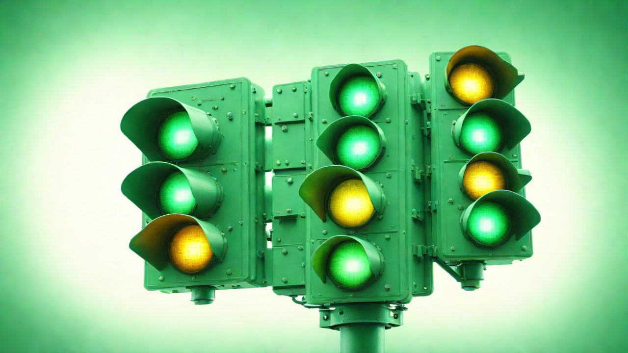 如何实现并维持绿色指示灯